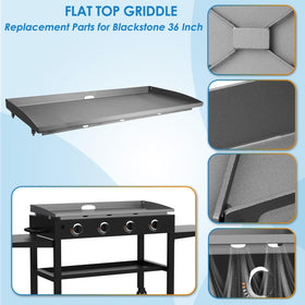 BBQration griddle top back-X design improves heat recovery