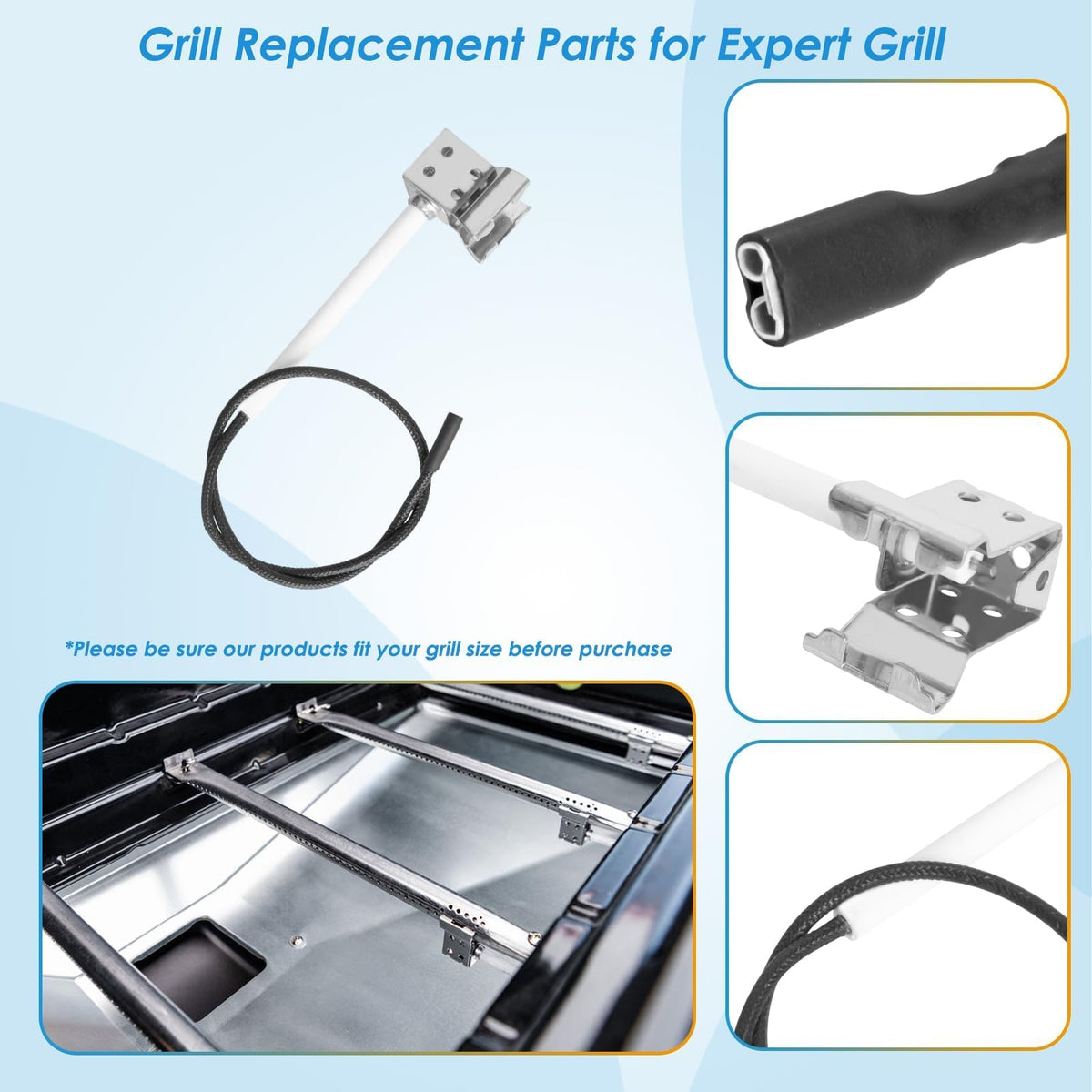 BBQration burner assembly designed for 15 inch burners
