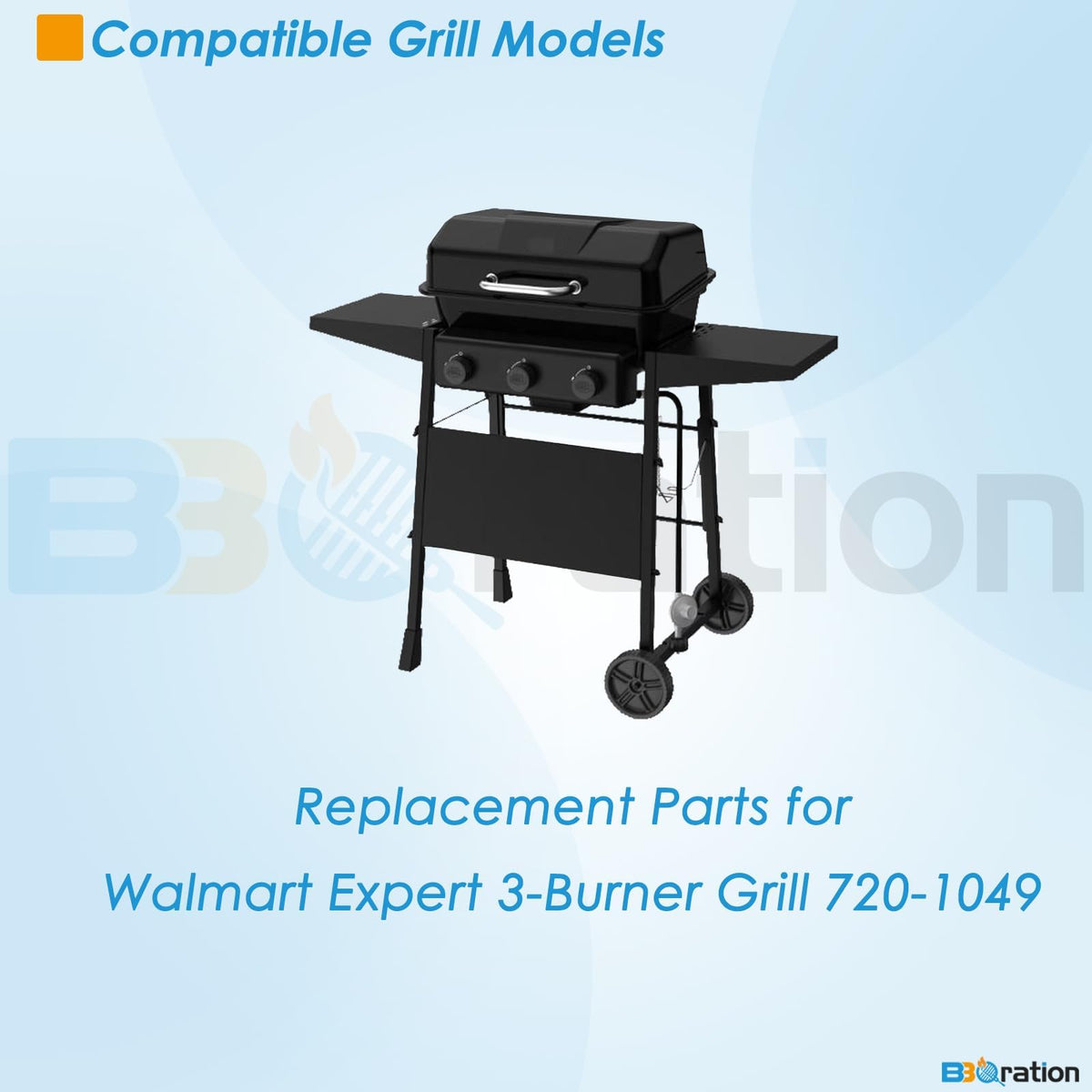 BBQration stainless steel burner igniters ensure reliable ignition on the Expert Grill 720-1049