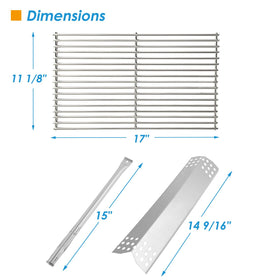 BBQration Nexgrill burner 0127199000ap compatible with 6-burner grills