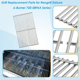 BBQration Nexgrill 6-pack burners for steady flame and quick replacement