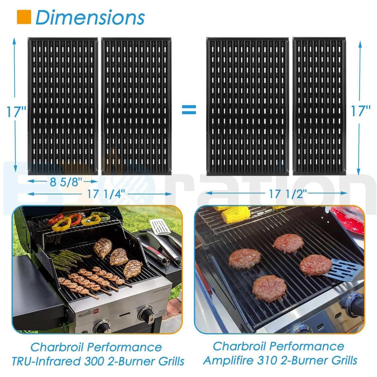 BBQration Charbroil replacement parts guide for G460-0500-W1 and related numbers