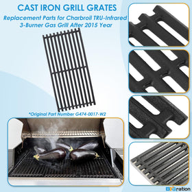 BBQration Charbroil TRU Infrared 3-Burner parts photo helps you verify compatibility.