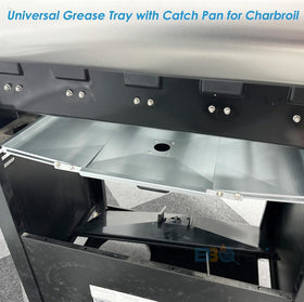 BBQration Charbroil grease tray keeps grill area tidy after cooking