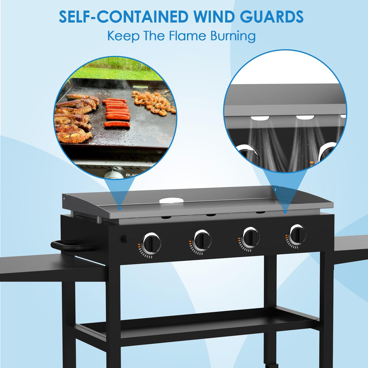 BBQration easy-install griddle top for Blackstone 36-inch