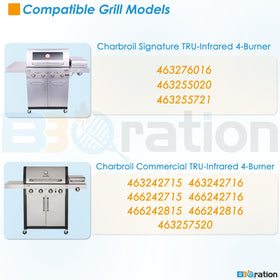 BBQration emitters 17-inch x 30-inch total provide reliable heat coverage.