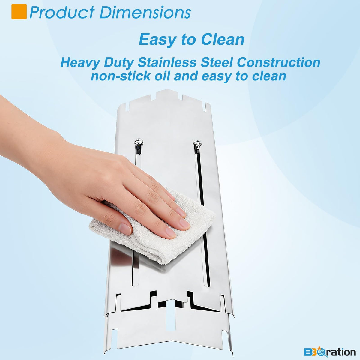 BBQration flavorizer-bar coverage channels drippings toward the grease tray.