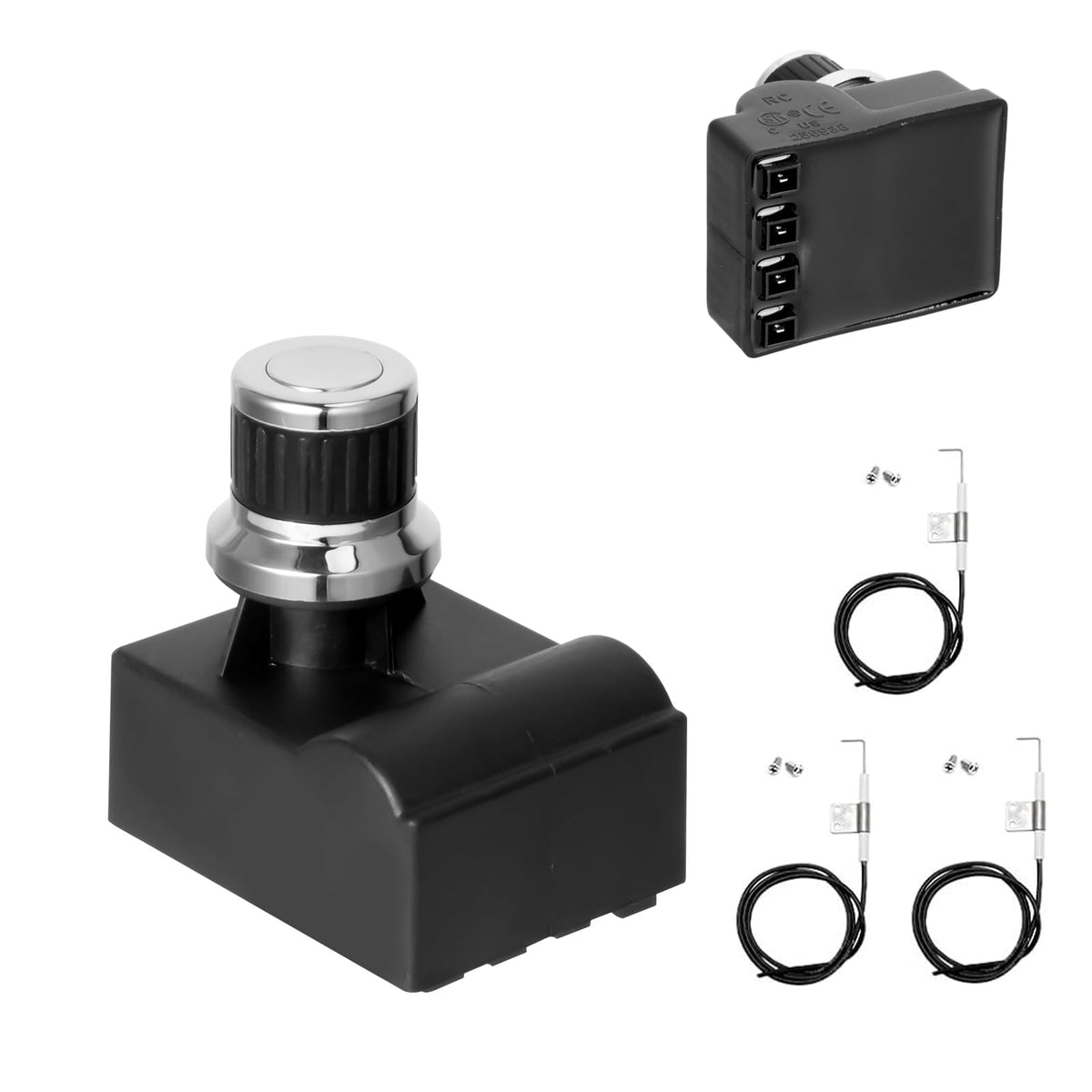 BBQration ignition kit for Oklahoma Joe's Longhorn combo with 4-output push button