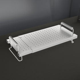 BBQration tailgate-ready warming rack for backyard barbecues.