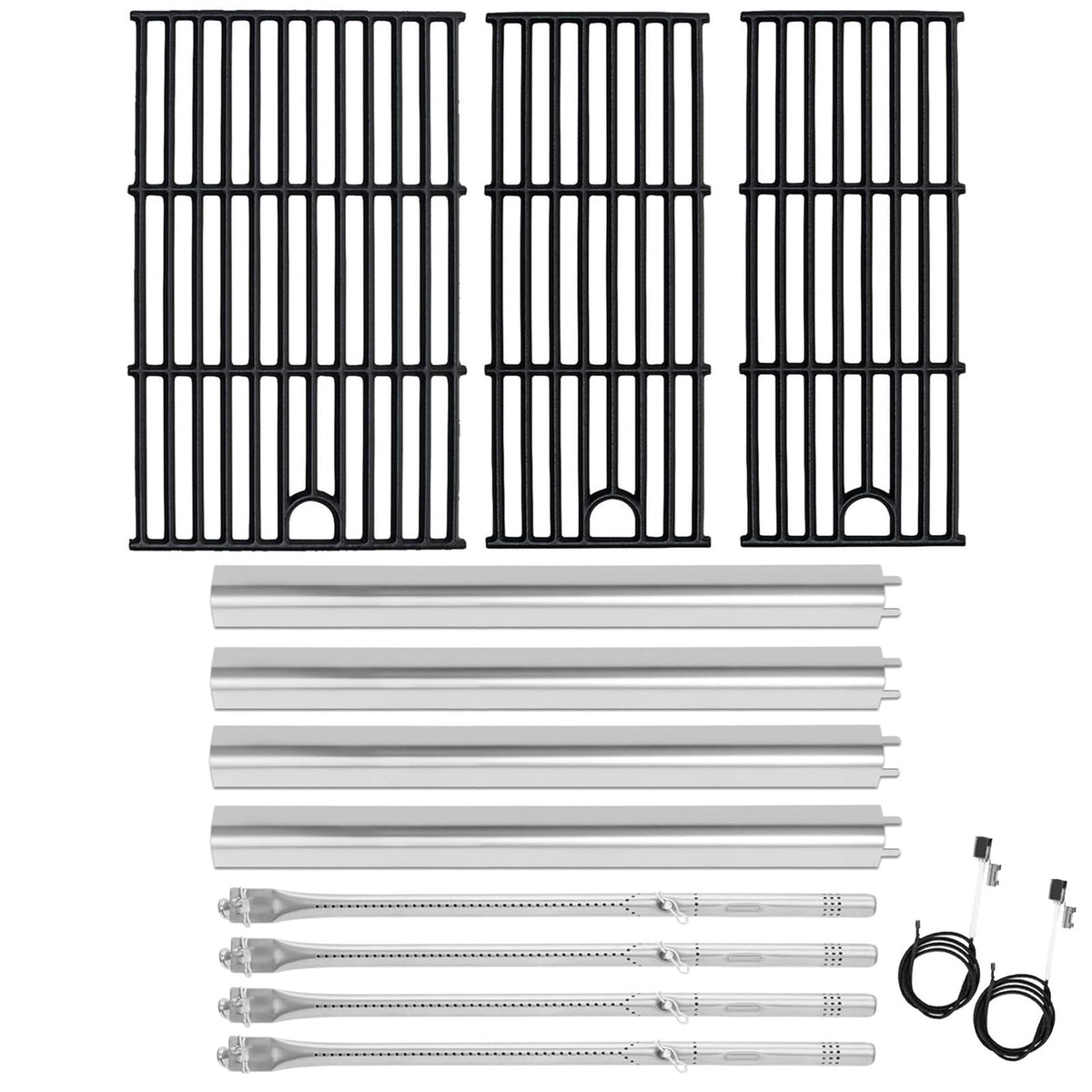 BBQration heat plate 4-pack in stainless steel for Charbroil grills, promotes even heating