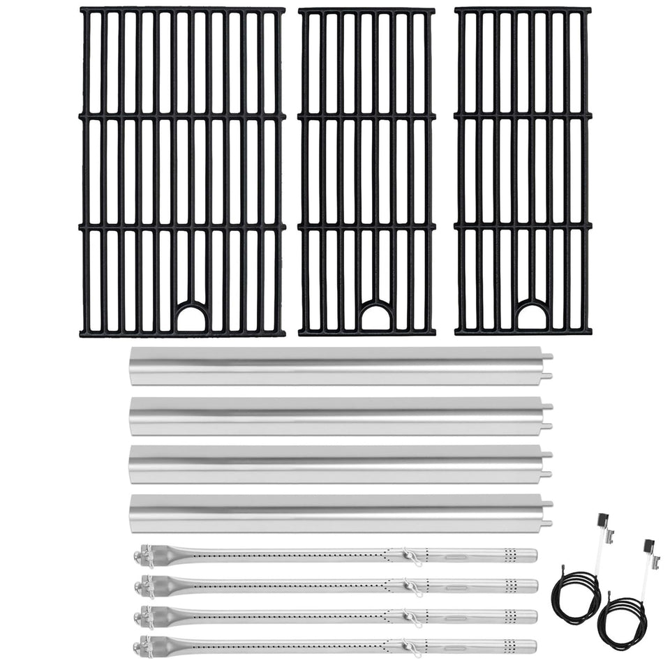 BBQration heat plate 4-pack in stainless steel for Charbroil grills, promotes even heating