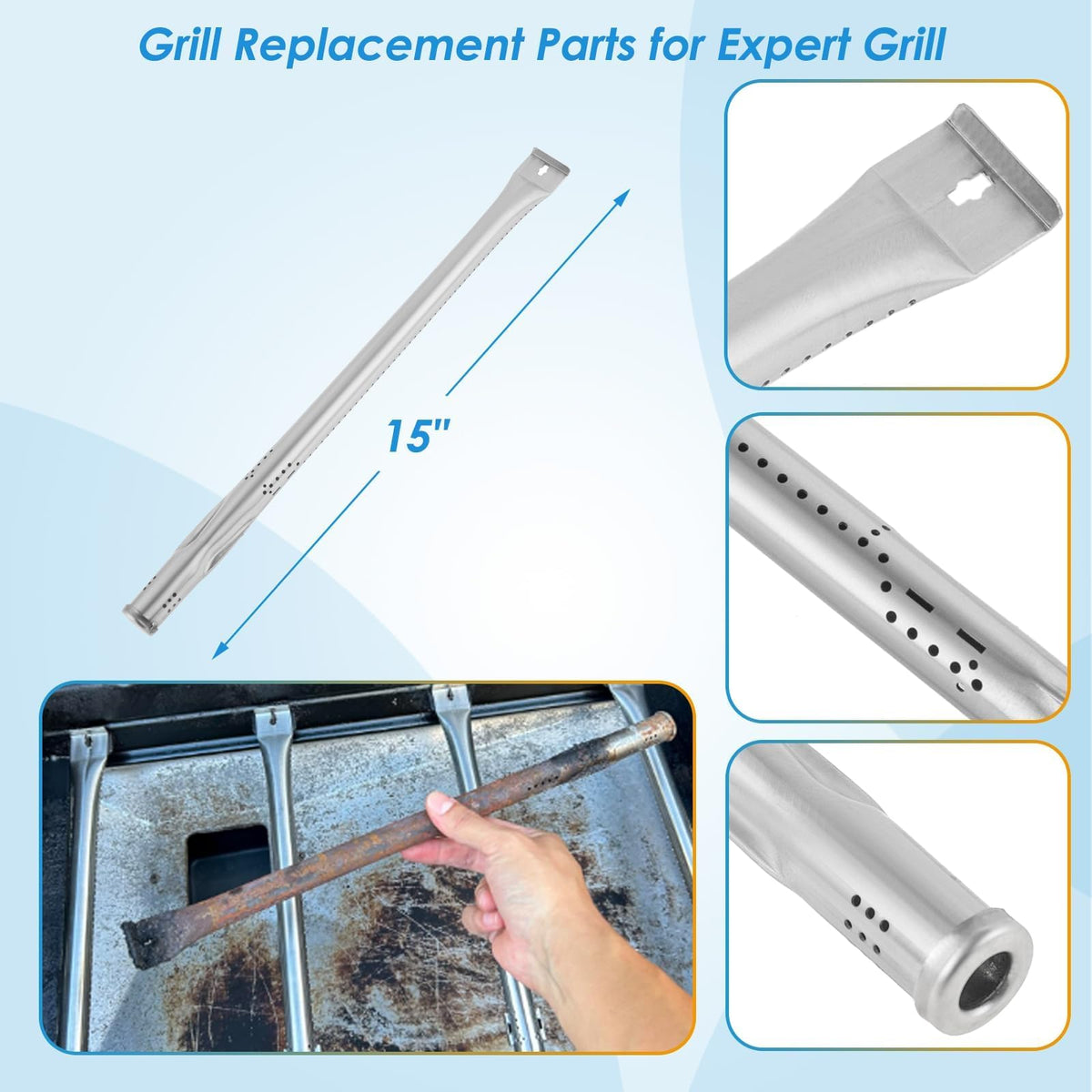 BBQration heat shield cover protects interior during use