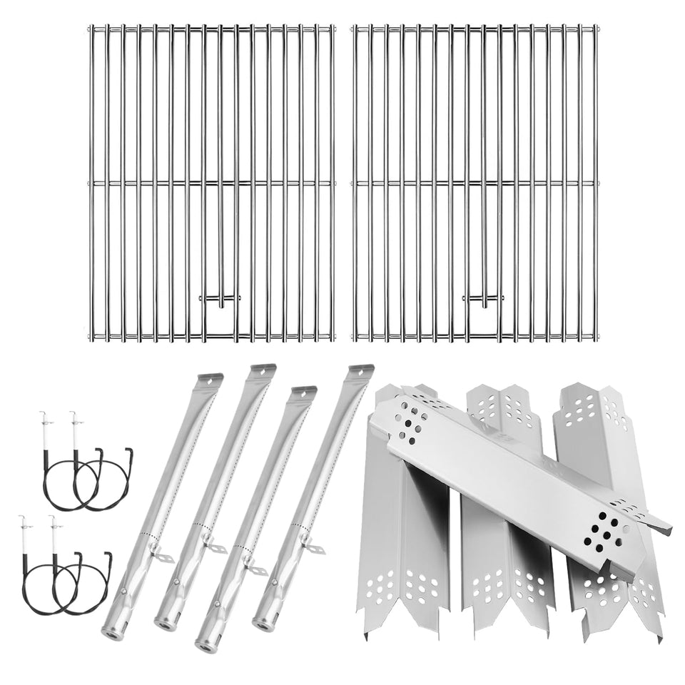 BBQration Nexgrill 4-burner grates close-up for even sear and durability.