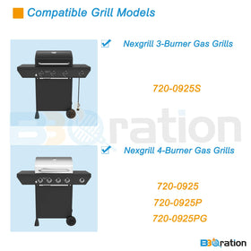 BBQration Nexgrill burners ensure reliable ignition and steady flame across meals