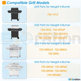 BBQration Nexgrill Deluxe 6-burner burner kit ready for replacement