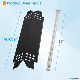 BBQration Nexgrill Deluxe heat plates distribute heat evenly during grilling