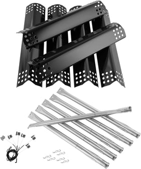 BBQration Nexgrill Deluxe 6-burner heat shield enhances even heat across grates