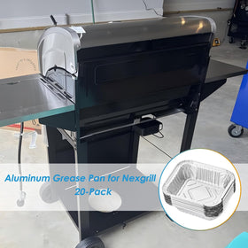 BBQration drip liner in use on Nexgrill demonstrates quick grease capture