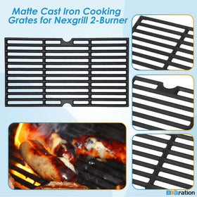BBQration Nexgrill heat plates promote even heat distribution.