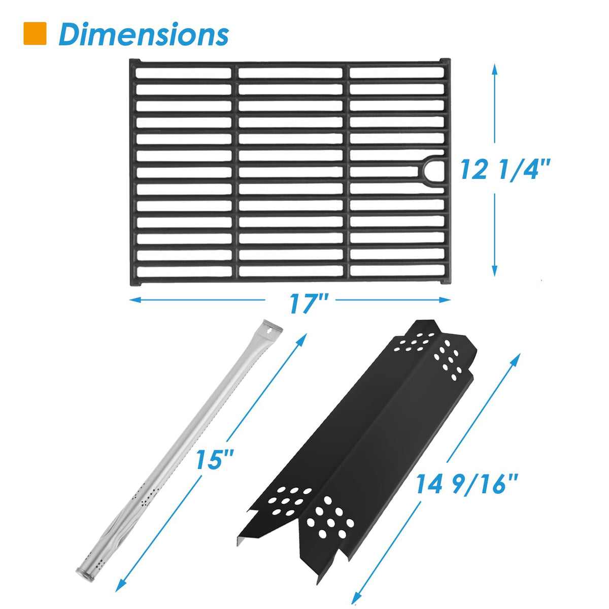 BBQration Nexgrill replacement parts kit provides a complete upgrade for 720-0925 models