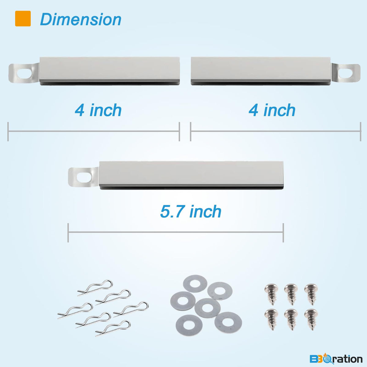 BBQration adjustable tubes from 5 to 9.3 inches