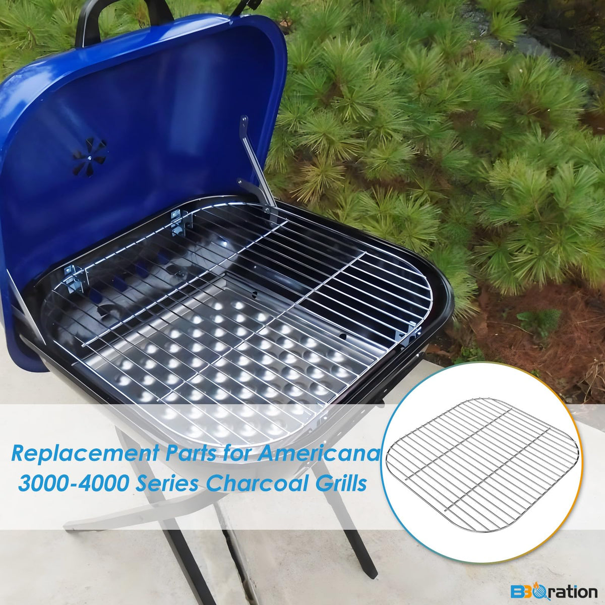 BBQration Sizzler grate maintains even cooking zones during grilling