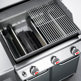 BBQration stainless steel grates resist warping on Genesis 300.