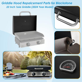 BBQration thermometer-equipped lid demonstrates built-in heat control for precision cooking.