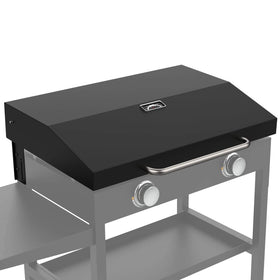 BBQration upgraded hinged lid on Blackstone 28 inch griddle for steadier heat and faster cooking