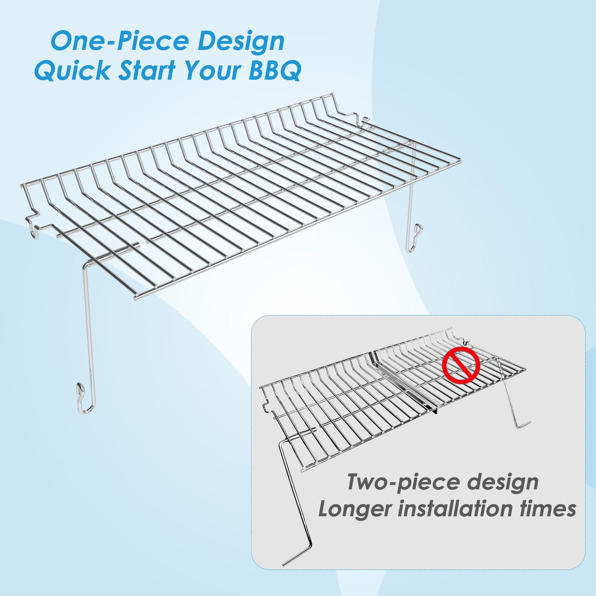 BBQration grill rack swing-away 5650 compatibility, enabling flexible grilling setup.