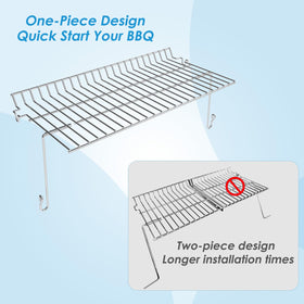 BBQration grill rack swing-away 5650 compatibility, enabling flexible grilling setup.