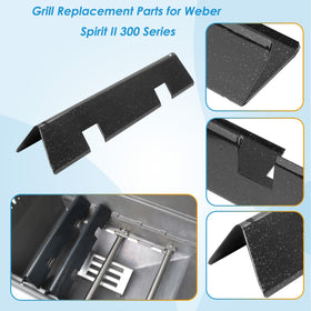 BBQration crossover burner for Spirit II supports steady flame across grates.
