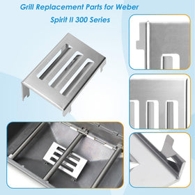BBQration Spirit II front-control compatible parts facilitate simple swaps.