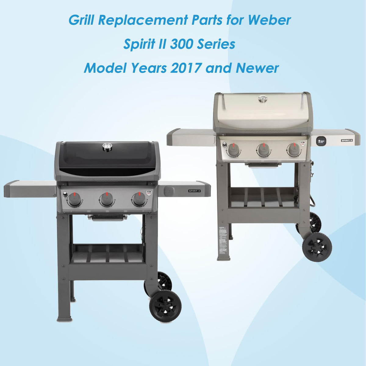 BBQration Weber Spirit II main burners kit replaces worn burners for reliable grilling.