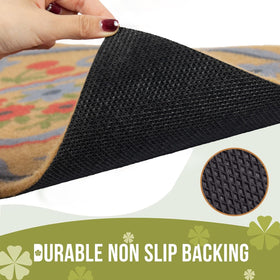 BBSET outdoor-indoor mat withstands weather while maintaining color and grip.