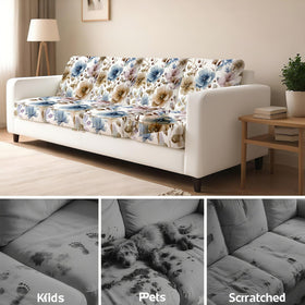 BBSET watercolor wildflower cushion cover suited for indoor and outdoor use