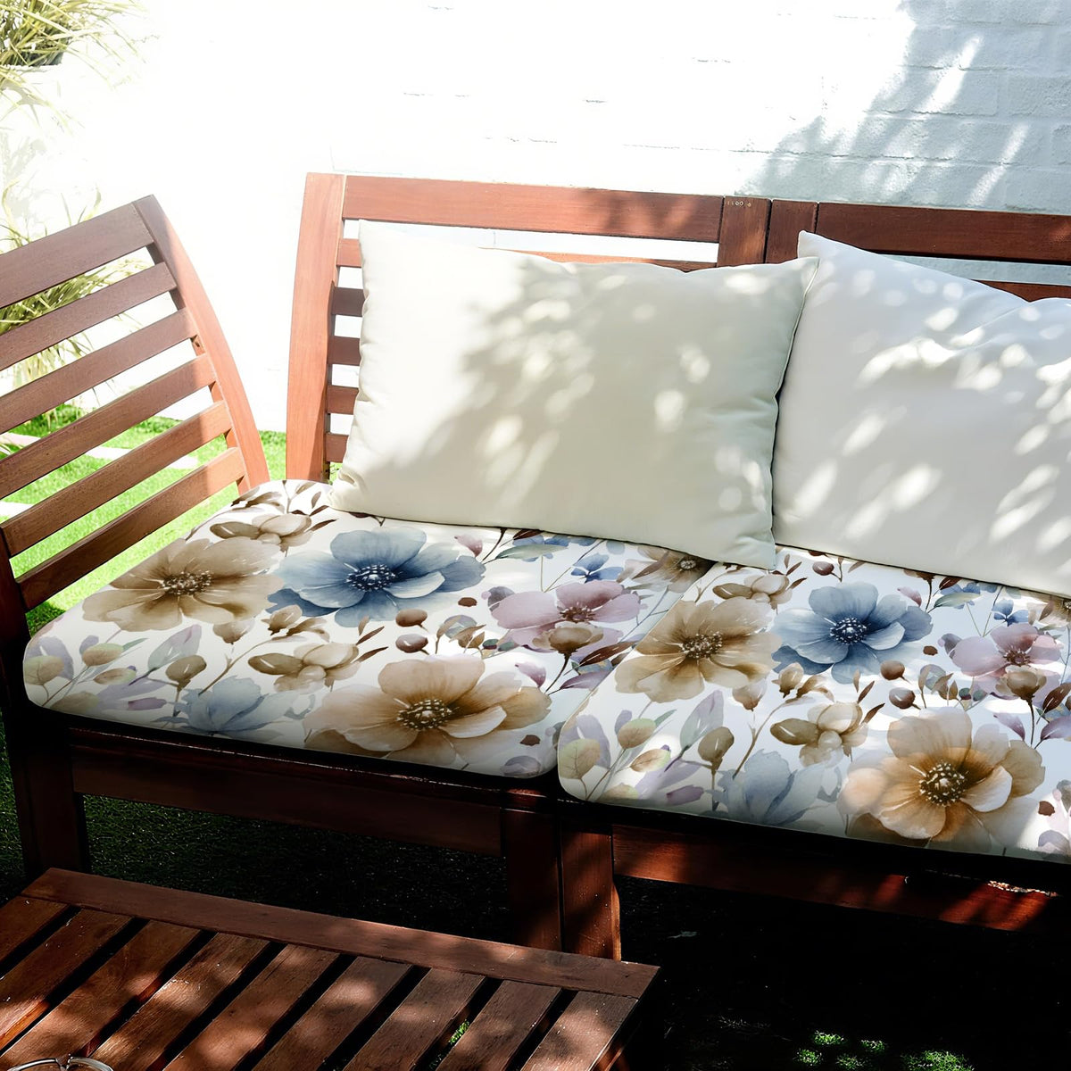 BBSET watercolor wildflower slipcover updates decor with garden-inspired vibe
