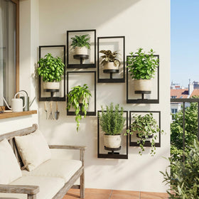 bbteroiu balcony-friendly setup adds compact greenery to small spaces
