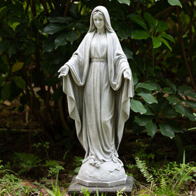 BC Buildclassic Our Lady of Grace 24in statue side view suitable for pathways and entrances