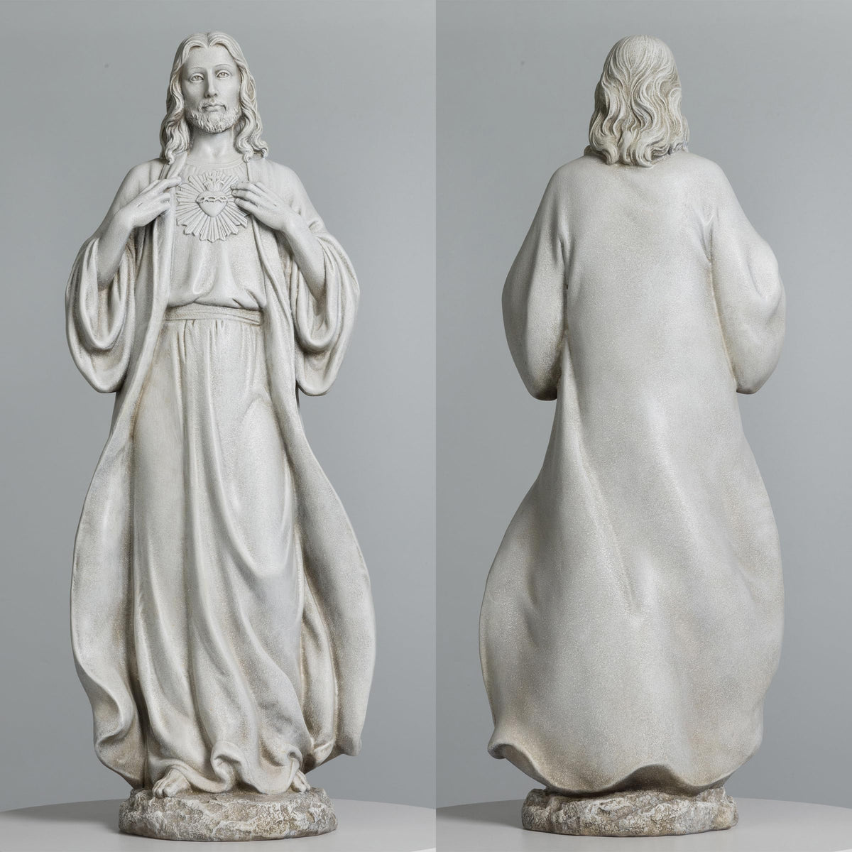 BC BUILDCLASSIC Stone resin construction blends durability with classic religious iconography.