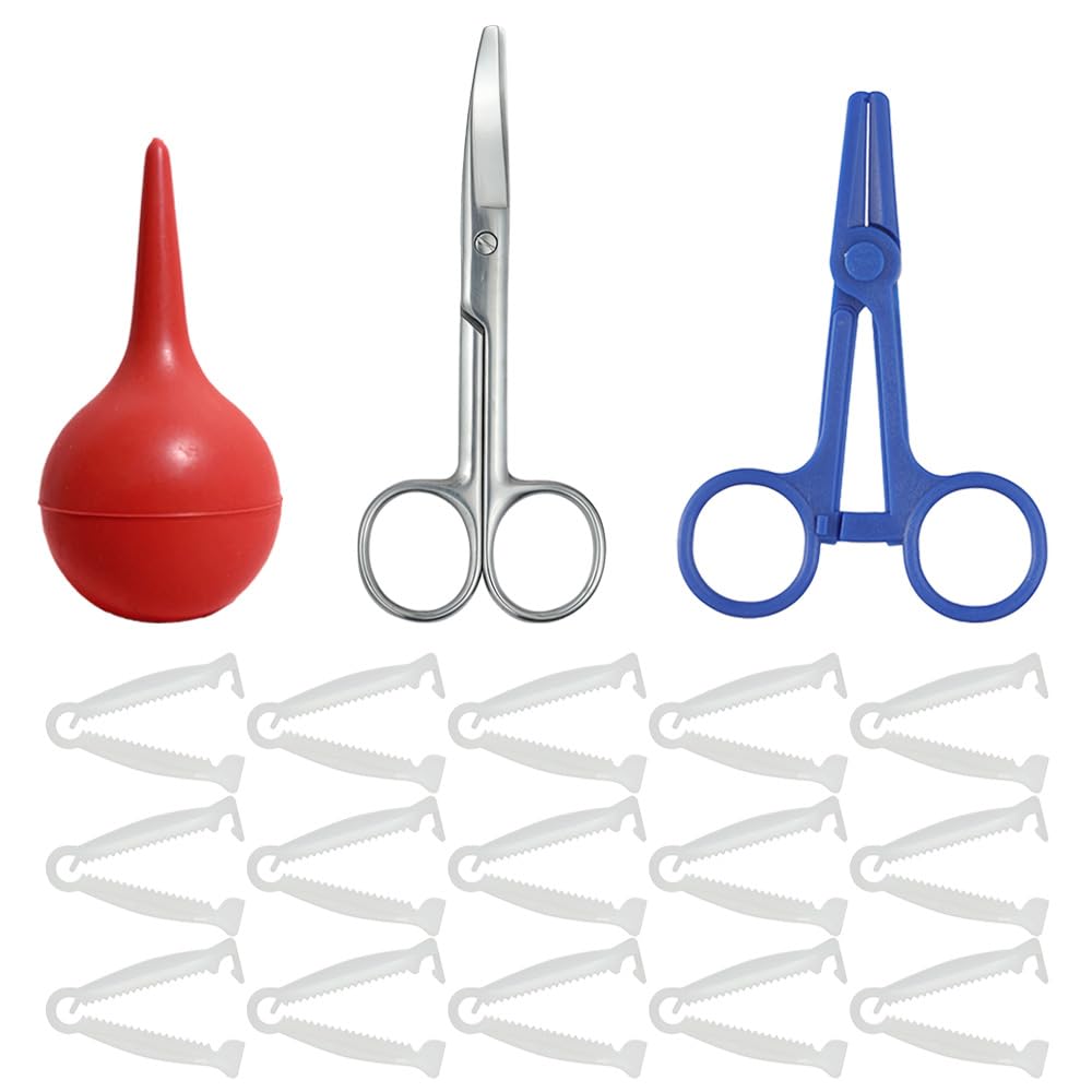 BCDHAMATE birth kit curved scissors for precise cuts near sensitive areas.