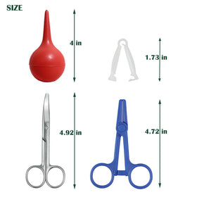 BCDHAMATE suction bulb clears newborn airways for easier breathing.