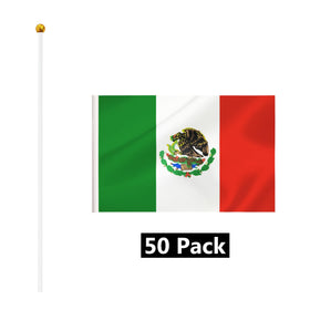 BCLin Mexico flag in garden pot for colorful accents