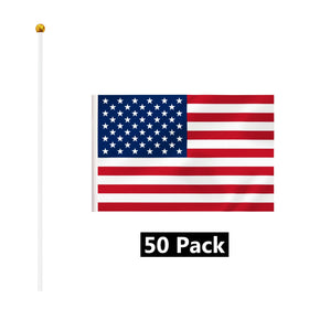 BCLin sharp-colored flags withstand sun and rain for long-lasting display