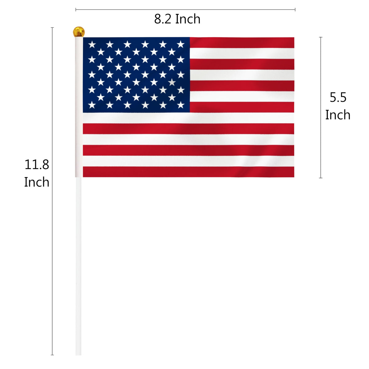 BCLin mini flag with 30cm stick suitable for classroom displays