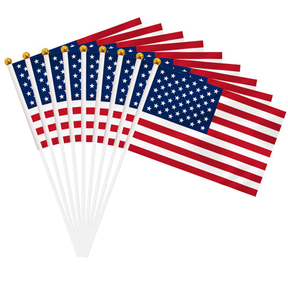 BCLin USA hand-held flag 8.2x5.5in for parades