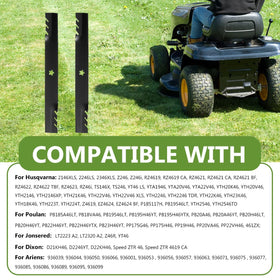 BCQNXX easy installation mulching blades improve clipping dispersal.