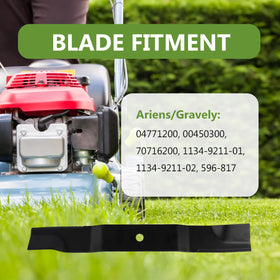 BCQNXX gravely-zt-x-52 blades for tough vegetation and even clippings.