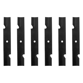 BCQNXX high lift blades 6-pack side view for precise lawn cuts.