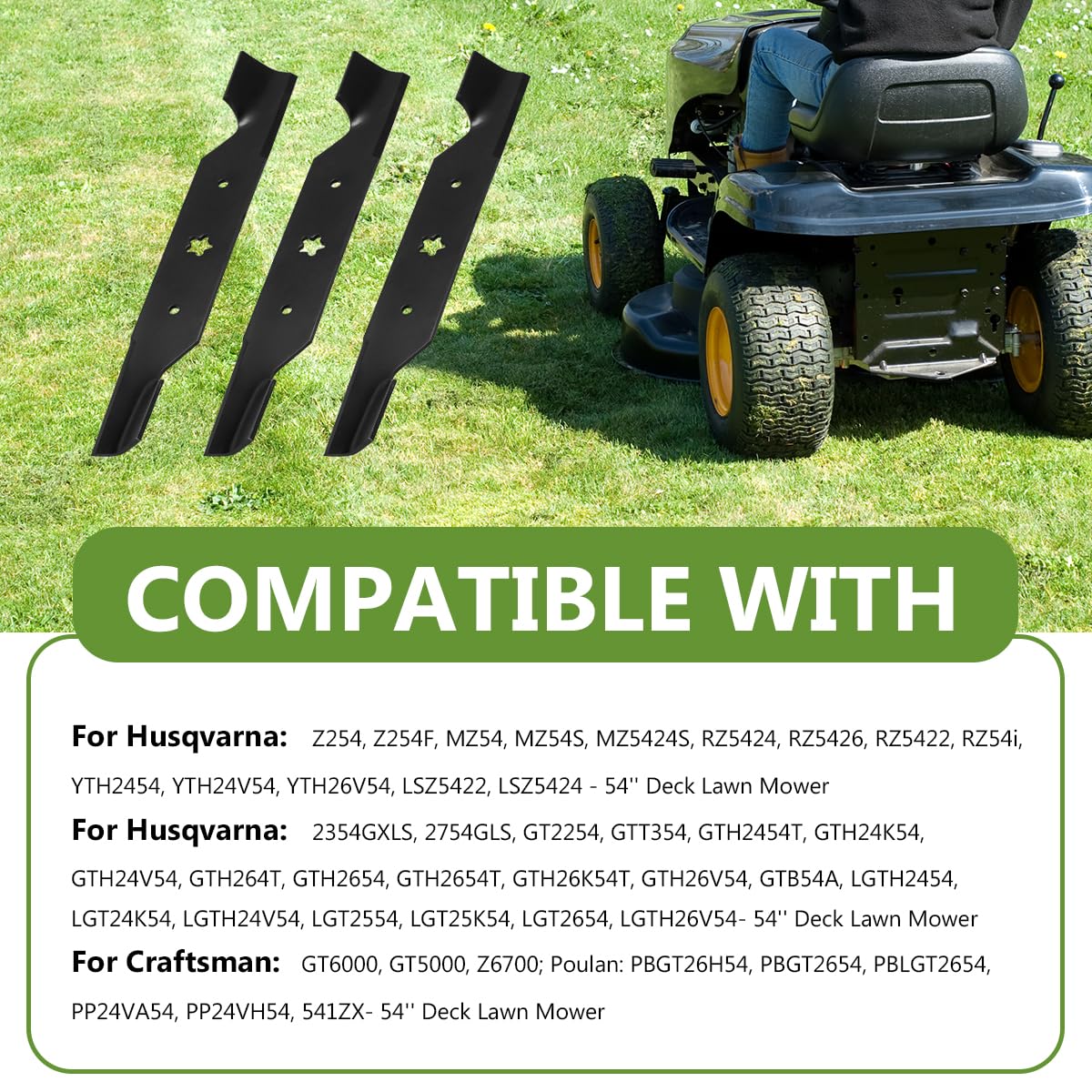 BCQNXX blades center hole designed for secure mounting and precise fit.